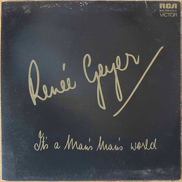 Actual image of the vinyl record album artwork of Renee Geyer's It's A Man's Man's World LP - taken in our record store
