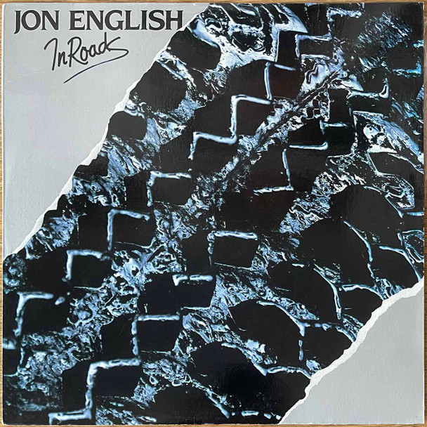 Actual image of the vinyl record album artwork of Jon English's In Roads LP - taken in our Melbourne record store