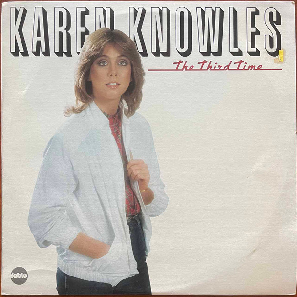 Actual image of the vinyl record album artwork of Karen Knowles's The Third Time LP - taken in our Melbourne record store