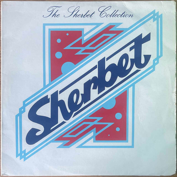 Actual image of the vinyl record album artwork of Sherbet's The Sherbet Collection LP - taken in our Melbourne record store