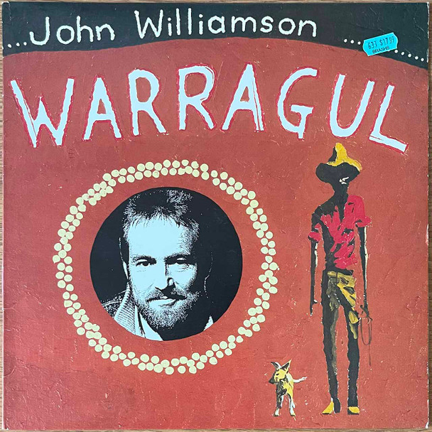 Actual image of the vinyl record album artwork of John Williamson's Warragul LP - taken in our Melbourne record store