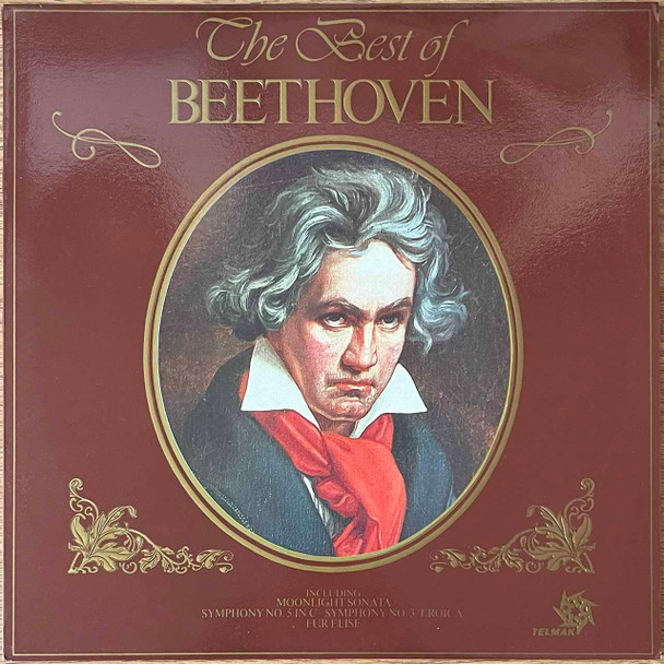 Actual image of the vinyl record album artwork of Beethoven's The Best Of Beethoven LP - taken in our Melbourne record store