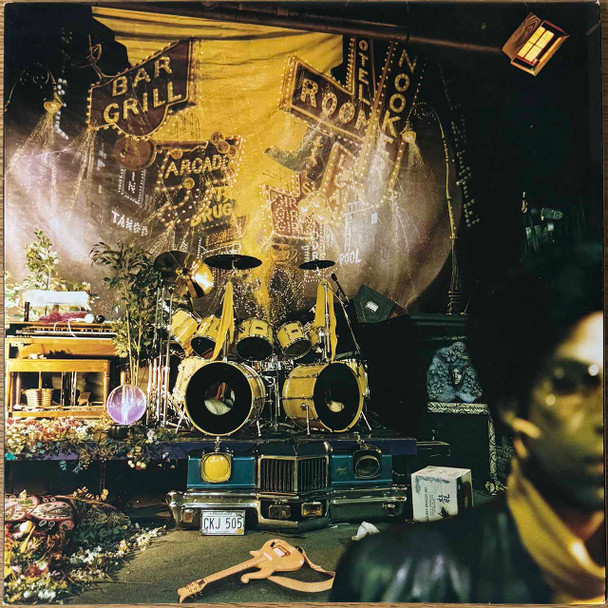 Actual image of the vinyl record album artwork of Prince's Sign "O" The Times LP - taken in our Melbourne record store