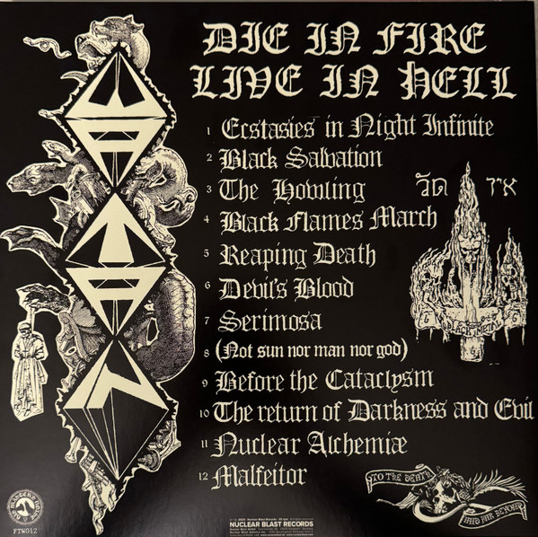 Picture of Die In Fire Live In Hell (Agony & Ecstasy Over Stockholm) Vinyl Record