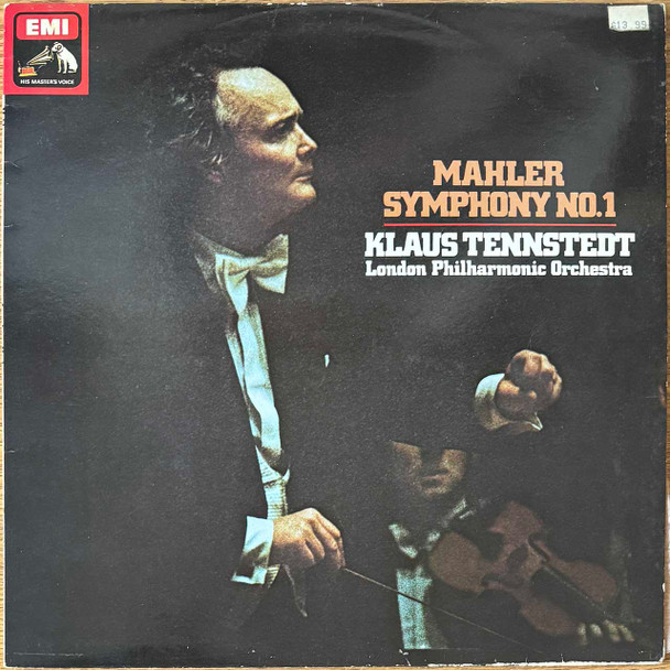 Actual image of the vinyl record album artwork of Mahler, Klaus Tennstedt, London Philharmonic Orchestra's Symphony No. 1 LP - taken in our Melbourne record store
