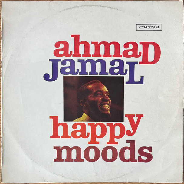 Actual image of the vinyl record album artwork of Ahmad Jamal's Happy Moods LP - taken in our Melbourne record store