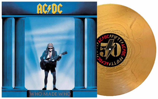 AC/DC - Who Made Who (LP) - 50th Anniversary Gold Vinyl Record