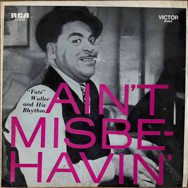 Actual image of the vinyl record album artwork of "Fats" Waller & His Rhythm's Ain't Misbehavin' LP - taken in our Melbourne record store