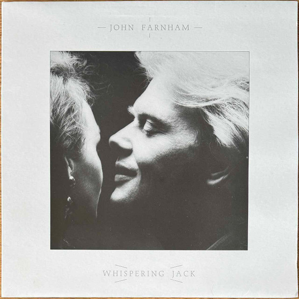 Actual image of the vinyl record album artwork of John Farnham's Whispering Jack LP - taken in our Melbourne record store