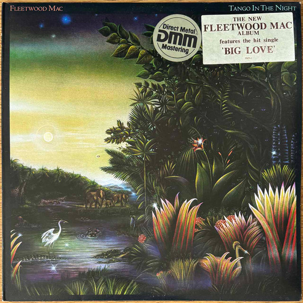 Actual image of the vinyl record album artwork of Fleetwood Mac's Tango In The Night LP - taken in our Melbourne record store