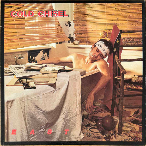 Actual image of the vinyl record album artwork of Cold Chisel's East LP - taken in our Melbourne record store