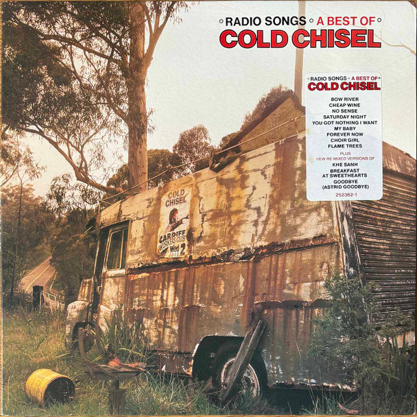 Actual image of the vinyl record album artwork of Cold Chisel's Radio Songs - A Best Of LP - taken in our Melbourne record store