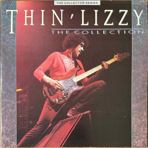Actual image of the vinyl record album artwork of Thin Lizzy's The Collection LP - taken in our Melbourne record store