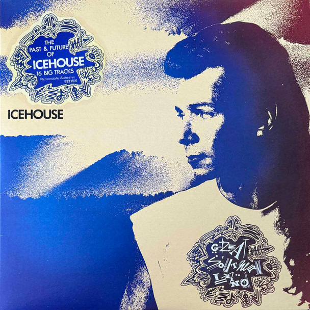 Actual image of the vinyl record album artwork of Icehouse's Great Southern Land LP - taken in our Melbourne record store