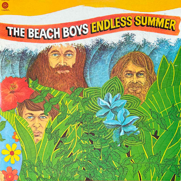 Actual image of the vinyl record album artwork of The Beach Boys's Endless Summer LP - taken in our Melbourne record store
