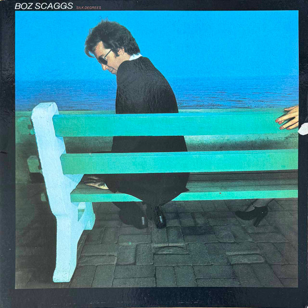 Actual image of the vinyl record album artwork of Boz Scaggs's Silk Degrees LP - taken in our Melbourne record store