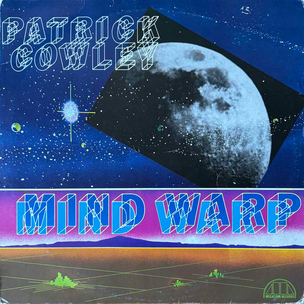 Actual image of the vinyl record album artwork of Patrick Cowley's Mind Warp LP - taken in our Melbourne record store