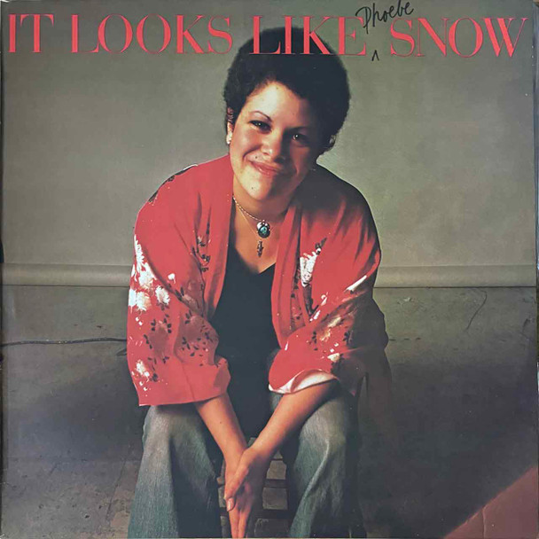 Actual image of the vinyl record album artwork of Phoebe Snow's It Looks Like Snow LP - taken in our Melbourne record store