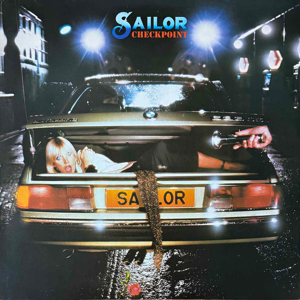 Actual image of the vinyl record album artwork of Sailor's Checkpoint LP - taken in our Melbourne record store