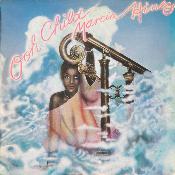 Actual image of the vinyl record album artwork of Marcia Hines's Ooh Child LP - taken in our Melbourne record store