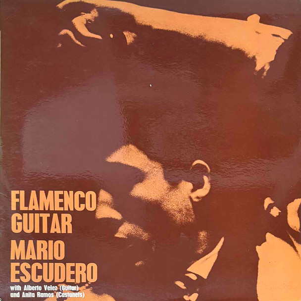 Actual image of the vinyl record album artwork of Mario Escudero's Flamenco Guitar LP - taken in our Melbourne record store