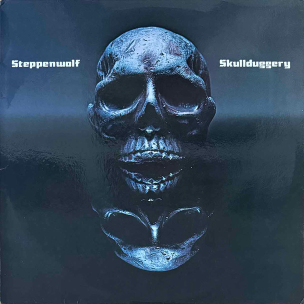 Actual image of the vinyl record album artwork of Steppenwolf's Skullduggery LP - taken in our Melbourne record store