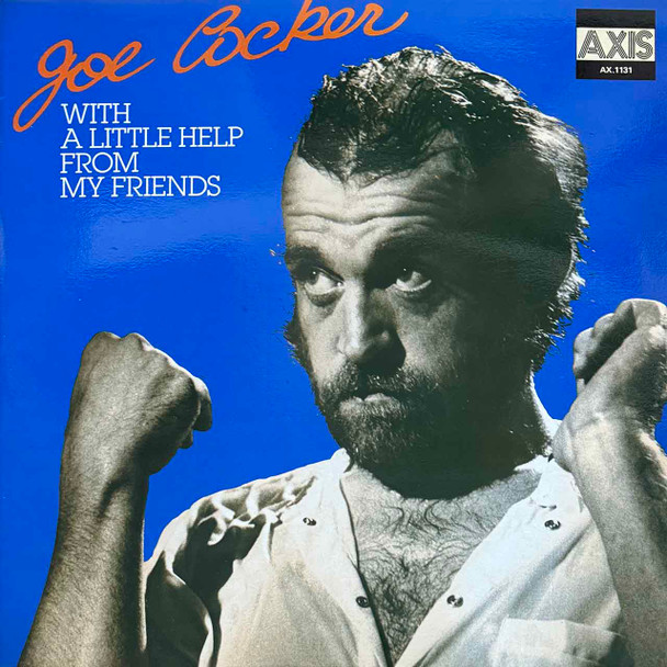 Actual image of the vinyl record album artwork of Joe Cocker's With A Little Help From My Friends LP - taken in our Melbourne record store