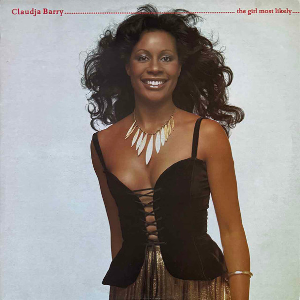Actual image of the vinyl record album artwork of Claudja Barry's The Girl Most Likely LP - taken in our Melbourne record store