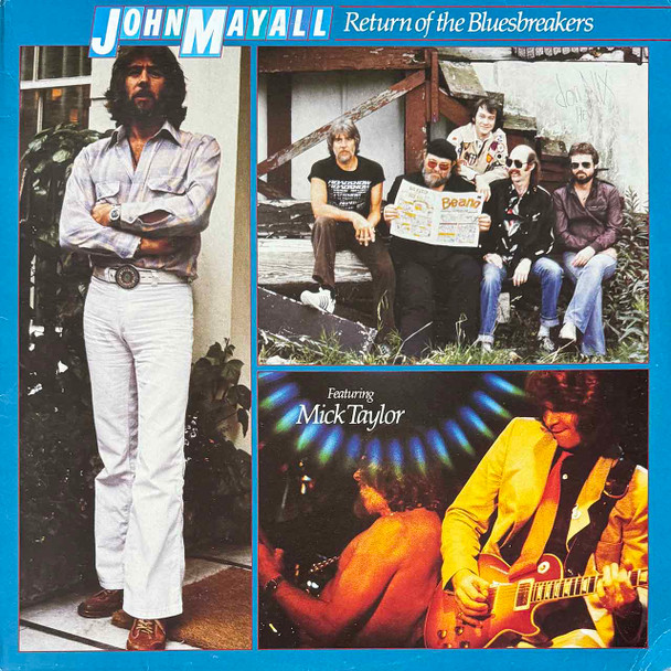 Actual image of the vinyl record album artwork of John Mayall Featuring Mick Taylor's Return Of The Bluesbreakers LP - taken in our Melbourne record store