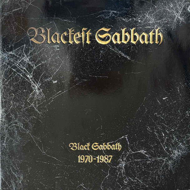 Actual image of the vinyl record album artwork of Black Sabbath's Blackest Sabbath: Black Sabbath 1970-1987 LP - taken in our Melbourne record store