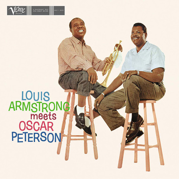 Louis Armstrong, Oscar Peterson - Louis Armstrong Meets Oscar Peterson Vinyl Record Album Art