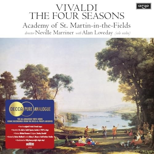 Academy Of St. Martin In The Fields/Sir Neville Marriner - Vivaldi: The Four Seasons (Decca Pure Analogue Series) Vinyl Record Album Art