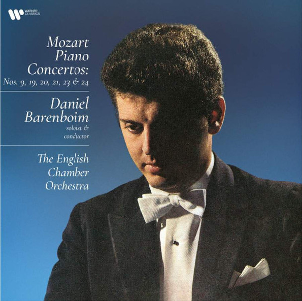 Daniel Barenboim, English Chamber Orchestra - Mozart Piano Concertos : Nos. 9, 19, 20, 21, 23 & 24 - Vinyl Record Album Art