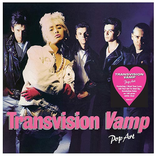 Transvision Vamp - Pop Art (LP) - White Vinyl Record Transvision Vamp - Pop Art (LP) - White Vinyl Record