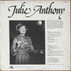 Actual image of the back cover of Julie Anthony's Julie Anthony second hand vinyl record taken in our record shop