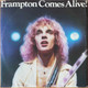 Actual image of the vinyl record album artwork of Peter Frampton's Frampton Comes Alive! LP - taken in our record store