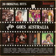 Actual image of the vinyl record album artwork of Various's Pop Goes Australia LP - taken in our record store