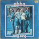 Actual image of the vinyl record album artwork of ABBA's Ring Ring LP - taken in our record store