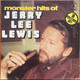 Actual image of the vinyl record album artwork of Jerry Lee Lewis's Monster Hits Of Jerry Lee Lewis LP - taken in our Melbourne record store