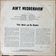 Actual image of the back cover of "Fats" Waller & His Rhythm's Ain't Misbehavin' second hand vinyl record taken in our Melbourne record shop
