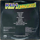 Actual image of the back cover of Kiss's Unmasked second hand vinyl record taken in our Melbourne record shop