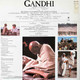 Actual image of the back cover of Ravi Shankar, George Fenton's Gandhi - Music From The Original Motion Picture Soundtrack second hand vinyl record taken in our Melbourne record shop