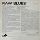 Actual image of the back cover of Various's Raw Blues second hand vinyl record taken in our Melbourne record shop