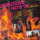 Actual image of the back cover of Various's Explosive Hits '74 second hand vinyl record taken in our Melbourne record shop