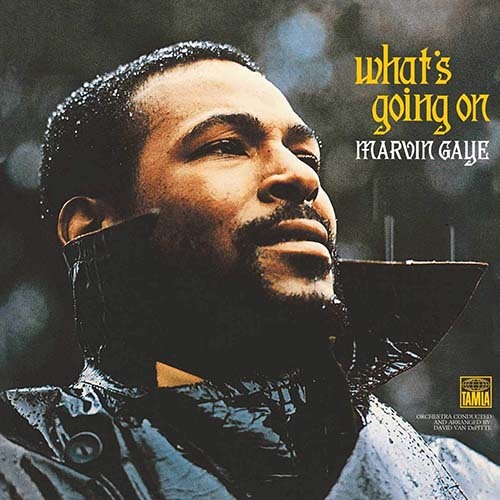 Picture of the Marvin Gaye What's Going On record that links to the Funk & Soul section of the Funky Duck Vinyl record store