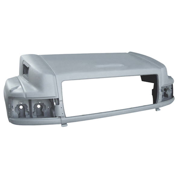 TPHD Fiberglass Hood Shell W/ Quad Headlights - 30 3/4 Inch Centerline For GMC C4500, C5500