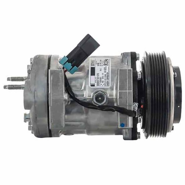TPHD AC Compressor With 6 Groove Sanden 7H15 Style Clutch For Kenworth & Peterbilt