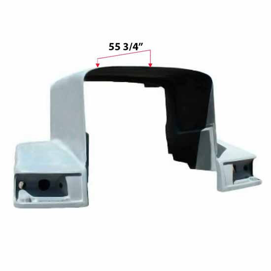 TPHD Fiberglass Hood Shell W/ 54.5 Inch Centerline & Fenders For Peterbilt 377 & 385 120 BBC SBA