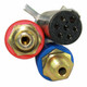 15 Ft 3-In-1 ABS 7 Way Trailer Cord & Hoses With Spiral Wrap by TPHD