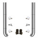 TPHD 6-5 X 114 Inch Chrome Exhaust Kit W/ Flat Top Stacks & OE Style Elbows For (2005-Newer) 55 Inch